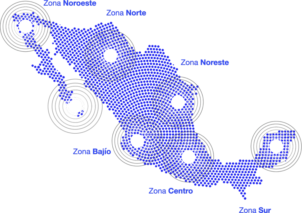 Mapa Distribución Treolo Group